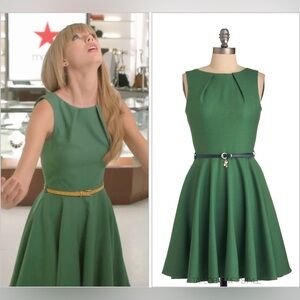 Modcloth Green Midi Dress